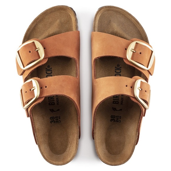 ❗️SOLD❗️Arizona Big Buckle Nubuck Leather Pecan - Picture 1 of 10